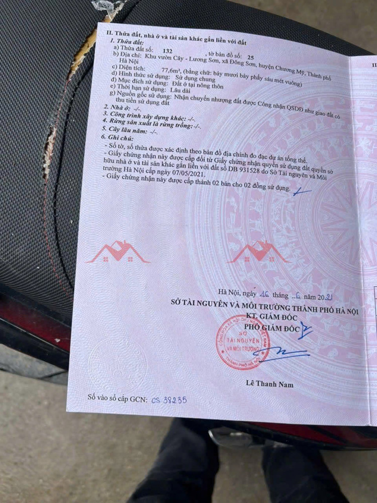 CHÍNH CHỦ BÁN LÔ ĐẤT TRỤC CHÍNH KINH DOANH 77,6M TẠI ĐÔNG SƠN-CHƯƠNG MỸ-HÀ NỘI