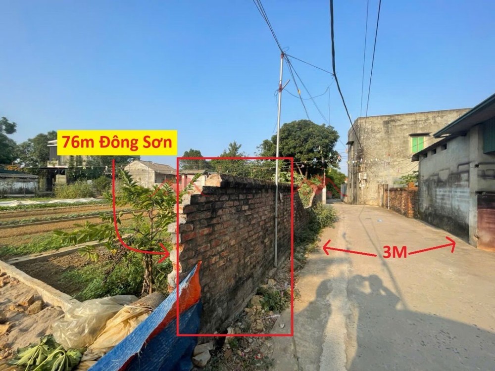 LÔ ĐẤT SIÊU ĐẸP 76M TẠI ĐÔNG SƠN-CHƯƠNG MỸ-HÀ NỘI