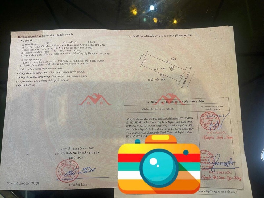 LÔ ĐẤT SIÊU ĐẸP 120M TẠI HOÀNG VĂN THỤ-CHƯƠNG MỸ-HÀ NỘI