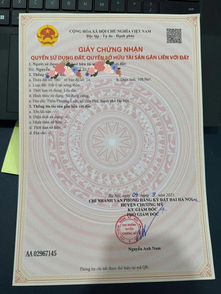 SIÊU PHẨM 2 LÔ ĐẤT 108,9M VÀ 104,7M TẠI ĐỒNG LẠC-CHƯƠNG MỸ-HÀ NỘI