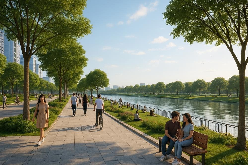 Bán Nhà Mặt Phố Bùi Quốc Khái - Tây Nam Linh Đàm - View Sông Tô Lịch