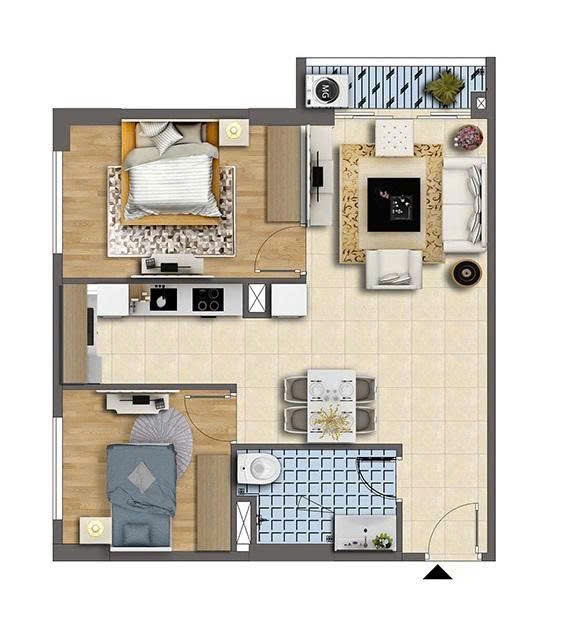 Bán Căn Góc 2PN, View Đẹp Tòa C Báo Nhân Dân Xuân Phương - Giá 4x Tỷ