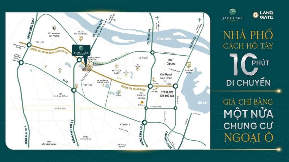 Jade Lake Residence: Tổ ấm vững bền, Tương lai Thịnh Vượng Tại Tây Hà Nội