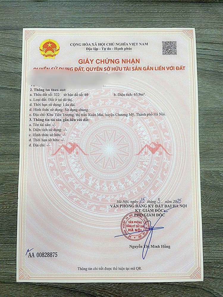 BÁN LÔ ĐẤT ĐẸP 65,9M TẠI TT XUÂN MAI-CHƯƠNG MỸ-HÀ NỘI