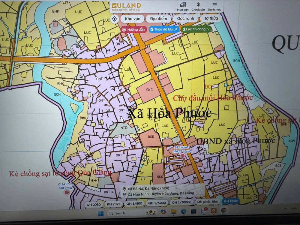 CHÍNH CHỦ CẦN BÁN GẤP LÔ ĐẤT CÓ VỊ TRÍ ĐẸP TẠI XÃ HÒA PHƯỚC – P. HÒA XUÂN – TP. ĐÀ NẴNG