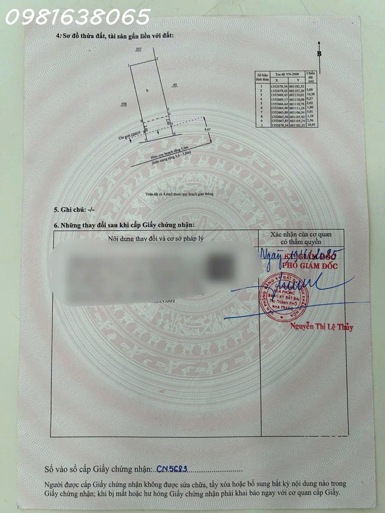 Dãy trọ 4 phòng Phước Hải Nha Trang – Hẻm ô tô, đất thổ cư 100%, giá 4,2 tỷ