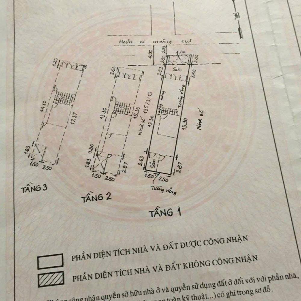 Bán nhà 4x21 Gò Vấp - BTCT 3 tầng, 5PN, Nguyễn Văn Khối, P11