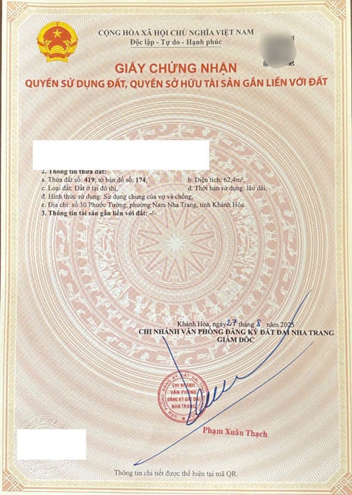 BÁN LÔ ĐẤT HẺM PHƯỚC TƯỜNG PHƯỚC LONG NHA TRANG