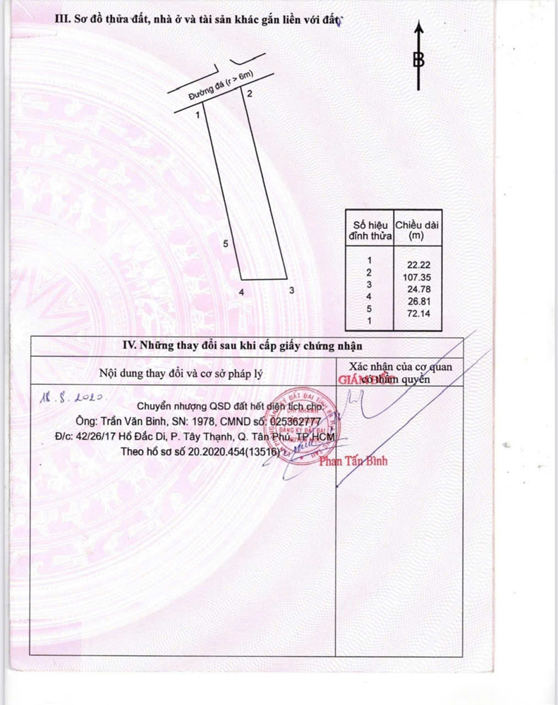 Chủ bán 2371mv cln tai hoà bình xuyên mộc hcm