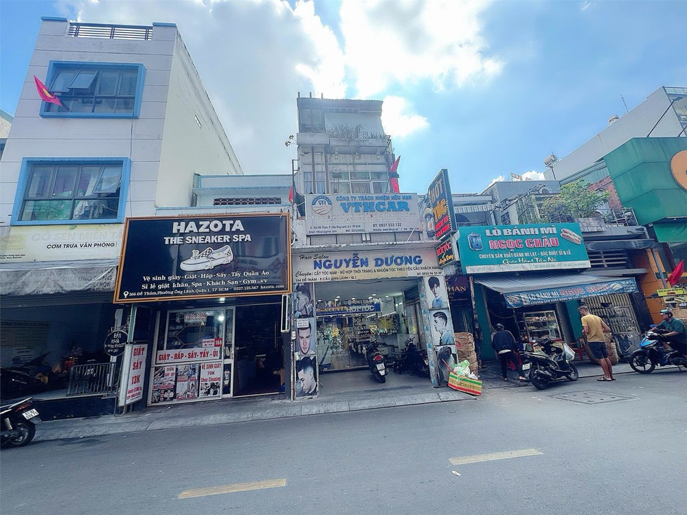 BÁN NHÀ MẶT TIỀN KINH DOANH ĐƯỜNG ĐỀ THÁM, P.CẦU ÔNG LÃNH, QUẬN 1 - CĂN GÓC 2 MẶT TIỀN SIÊU ĐẸP