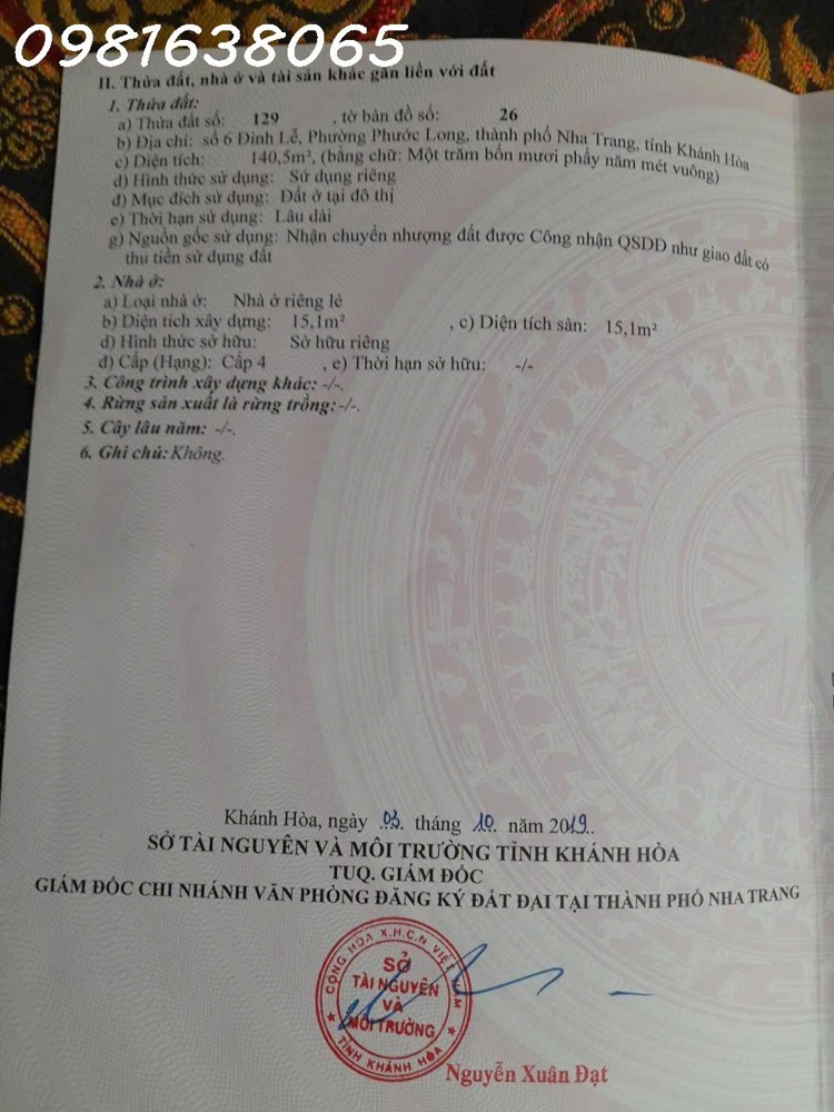 Nhà mặt tiền Đinh Lễ ngang gần 7m – 2 tầng đang cho thuê, gần biển Nha Trang