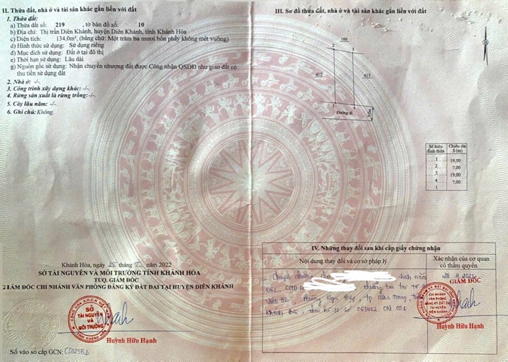 BÁN ĐẤT FULL THỔ NGAY TRUNG TÂM THỊ TRẤN DIÊN KHÁNH – GIÁ CHỈ 1,7 TỶ🚀
Diện tích: 134m² - Ngang 7m
