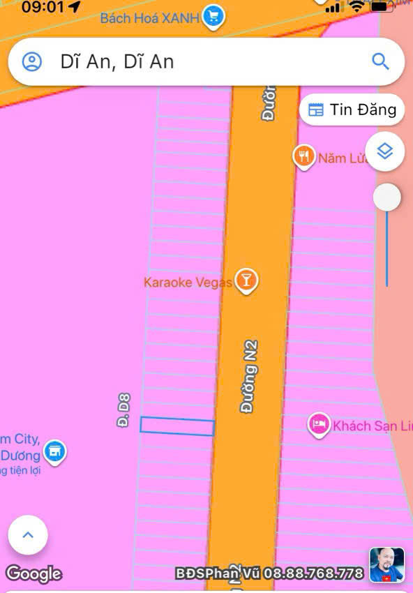 BÁN NHÀ GIÁ RẺ ĐƯỜNG N2 NGAY VINCOM DĨ AN 125M2 GIÁ 5,89 TỶ