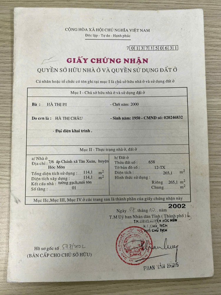 NHÀ (8x30) MẶT TIỀN LÊ THỊ HÀ, TÂN XUÂN, HÓC MÔN – HẬU 10M – GIÁ 23.5 TỶ
