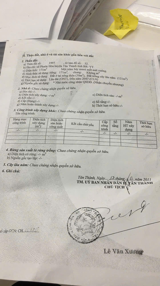 Chủ bán căn nhà mái thái 171mv 50 thổ cư đường nhựa tim vàng