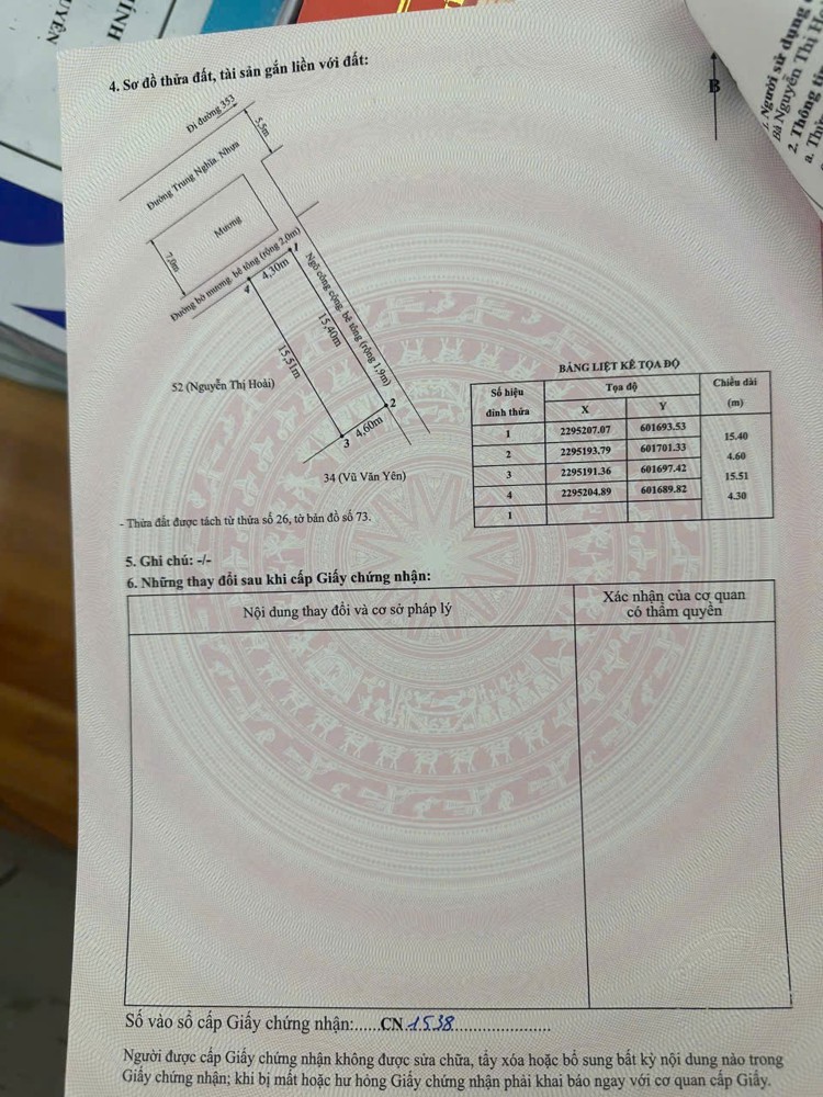 1.45 tỷ – 65.5m2 Trung Nghĩa Đồ Sơn Zalo 0567222555