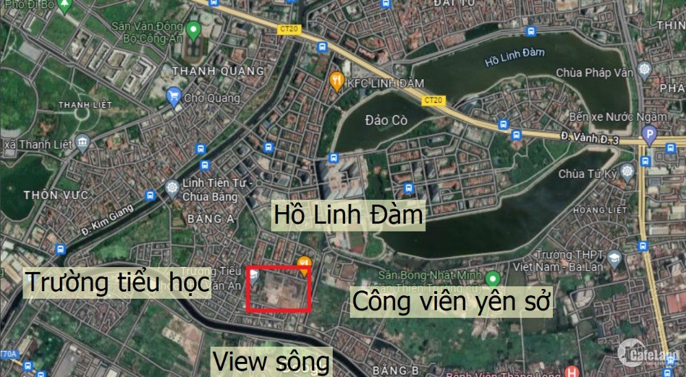 BÁN NHÀ LINH ĐÀM – DT 130M2, MT 6.5M. SẴN NHÀ 5 TẦNG.GIÁ 330 TRIỆU/M2