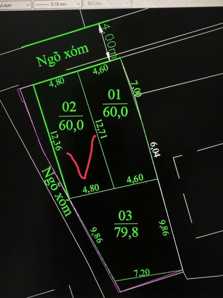 1.3xx tỷ - 60m2 lô góc gần chợ Sang Minh Tân Dương Kinh Zalo 0567222555