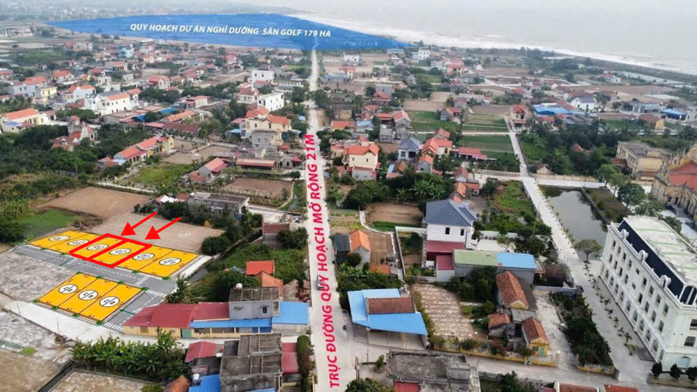 Duy nhất 2 lô gần biển này chưa đến 1 tỷ, đường đê biển đang mở rộng lên 32m rồi