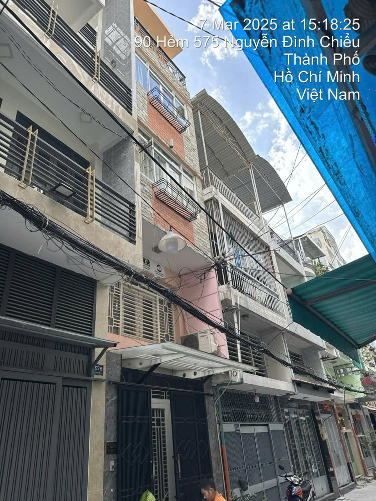 Bán Nhà 575/86 Nguyễn Đình Chiểu, Quận 3. DT: 3.2m*10m. CN: 29m2. 5 Tầng. Giá 9.9  tỷ