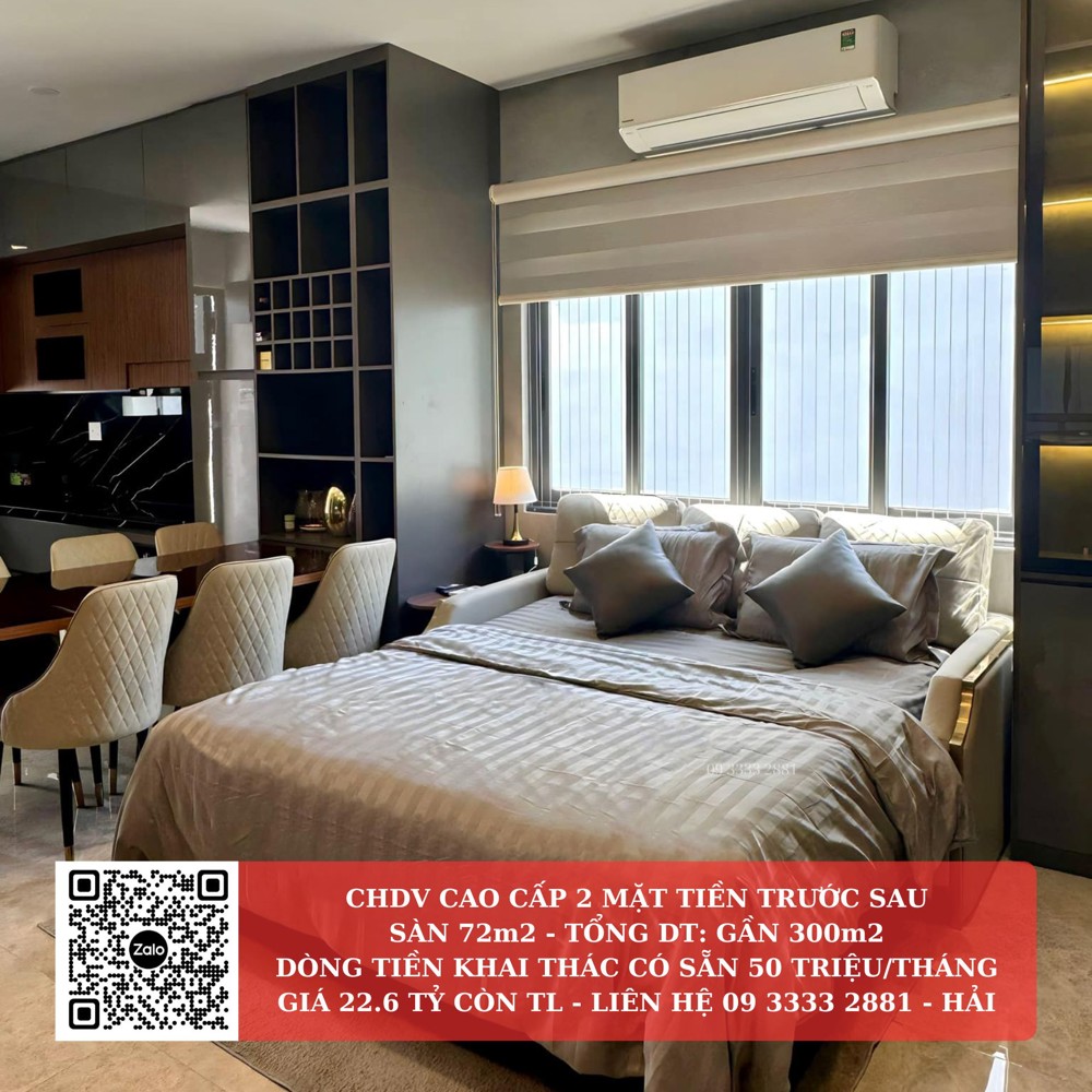 CHDV dòng tiền từ 50tr/tháng đường Nguyễn Thái Bình DTS 300m2 chỉ 22.6 tỷ TL