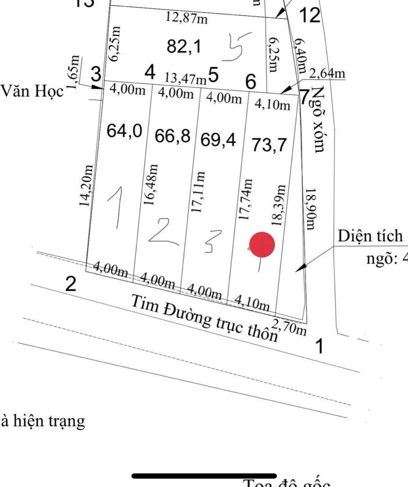 1.7x tỷ 73.7m2 Tú Sơn Kiến Hải Zalo 0567222555