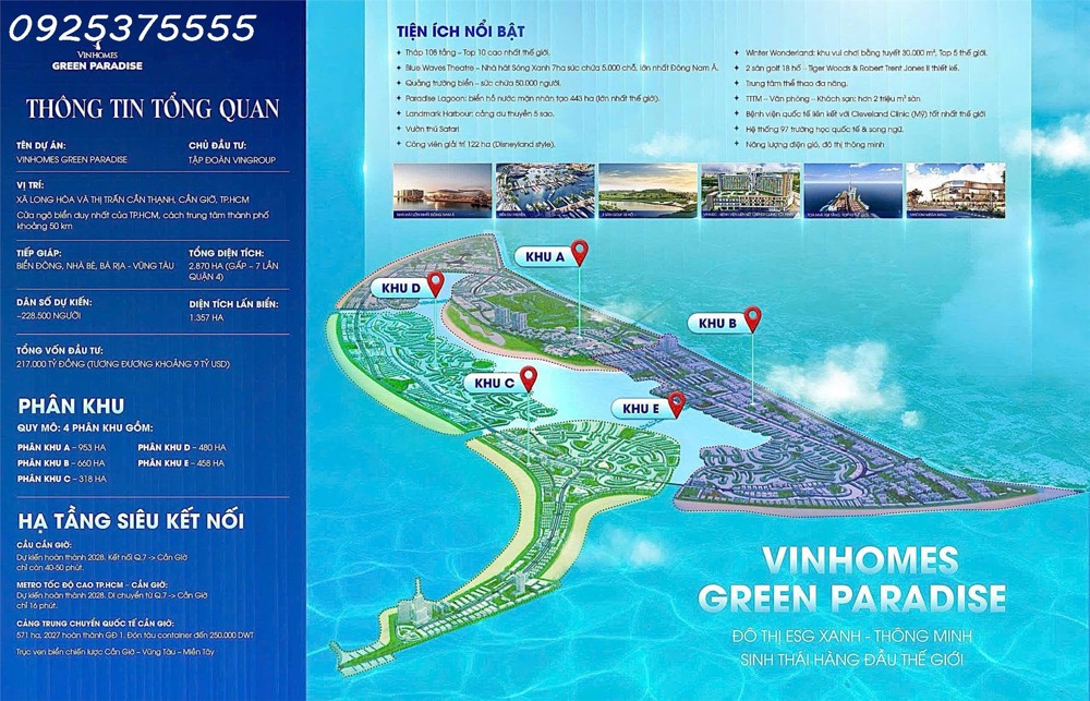 Vinhomes Cần Giờ đại đô thị 2870hecta lớn nhất Việt Nam. Nhận booking và giữ giá tốt ngay từ khi