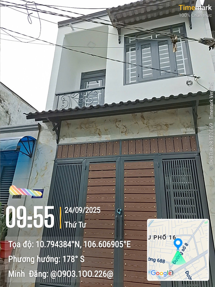 Nhà Mới Đẹp Đg Số 8 Sát Aeon Tân Phú 48m², 2Tầng Đúc Giá Chỉ 4.85 tỷ