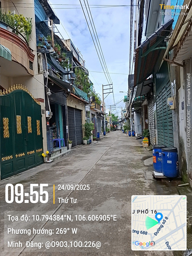 Nhà Mới Đẹp Đg Số 8 Sát Aeon Tân Phú 48m², 2Tầng Đúc Giá Chỉ 4.85 tỷ