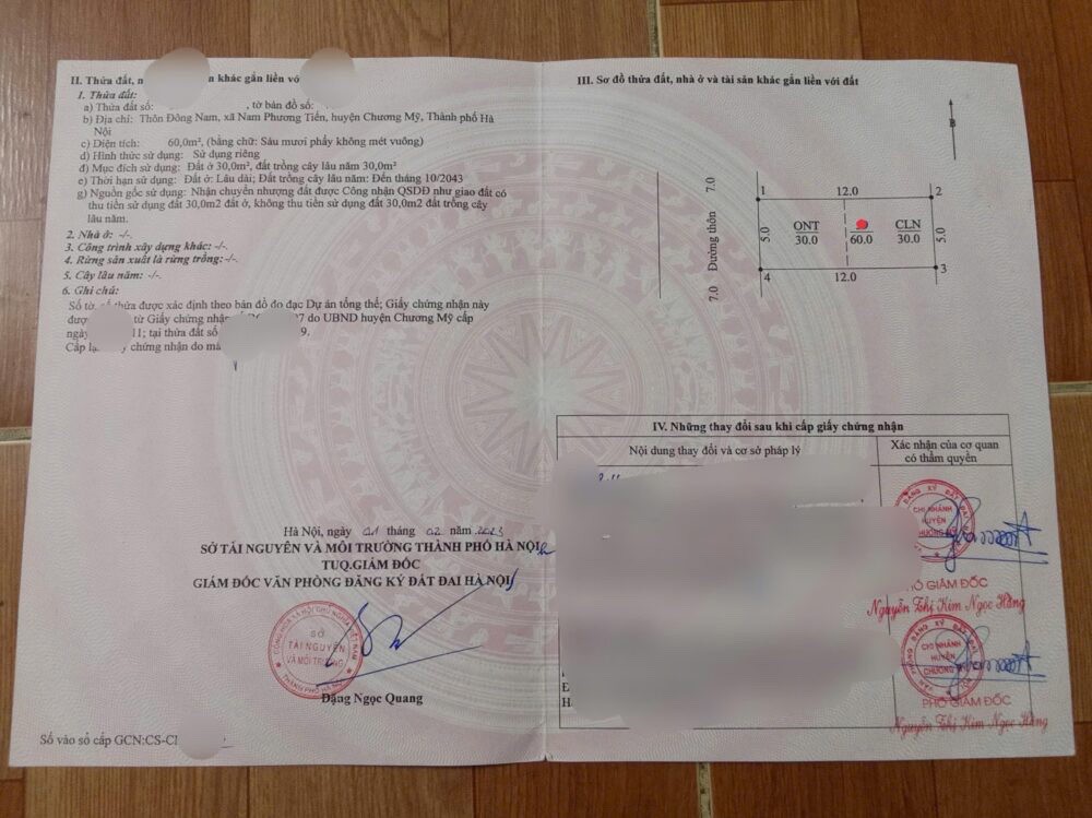SIÊU PHẨM 60M TẠI NAM PHƯƠNG TIẾN-CHƯƠPNG MỸ-HÀ NỘI
