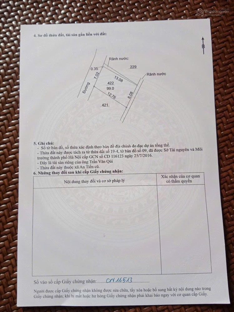 Bán đất An Tiến, Mỹ Đức, Hà Nội, 1,6 tỷ, 100m2, mặt tiền 8m, pháp lý đầy đủ
