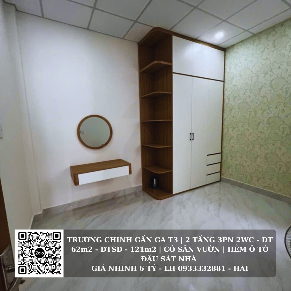 HXH TRƯỜNG CHINH 63m2 CẠNH GA T3, BẢY HIỀN. NHÀ MỚI VÀO Ở NGAY NHỈNH 6 TỶ CÒN TL