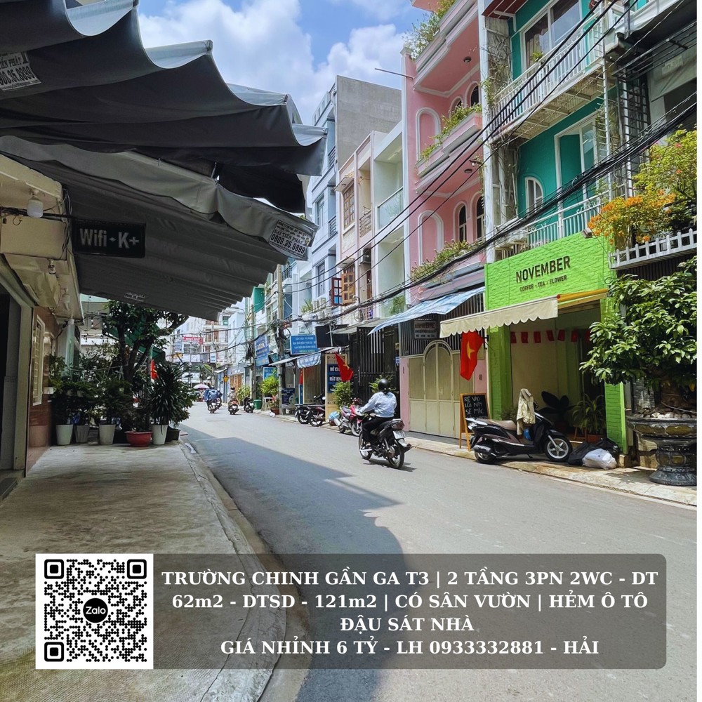 HXH TRƯỜNG CHINH 63m2 CẠNH GA T3, BẢY HIỀN. NHÀ MỚI VÀO Ở NGAY NHỈNH 6 TỶ CÒN TL