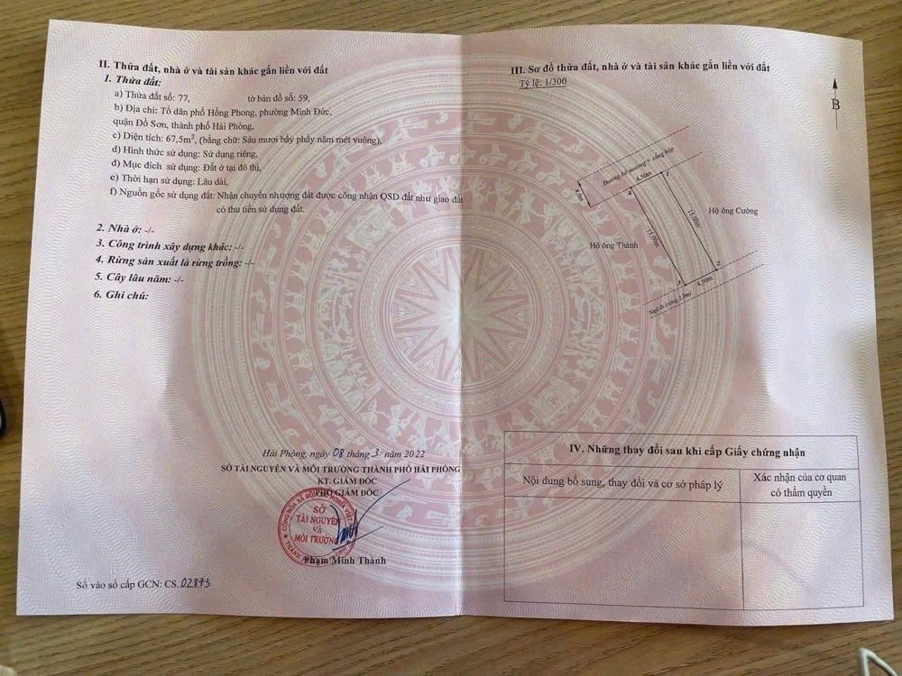 1.2x tỷ 67.5m2 Hồng Phong Minh Đức Đồ Sơn Zalo 0567222555