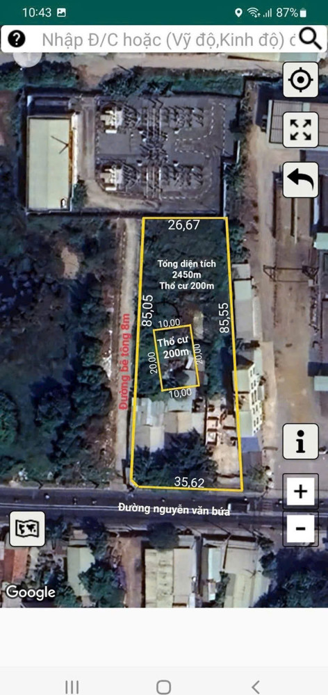 SIÊU VỊ TRÍ – (33x77) MT NGUYỄN VĂN BỨA – DT 2.500M² – GIÁ CHỈ 11,5TR/M²