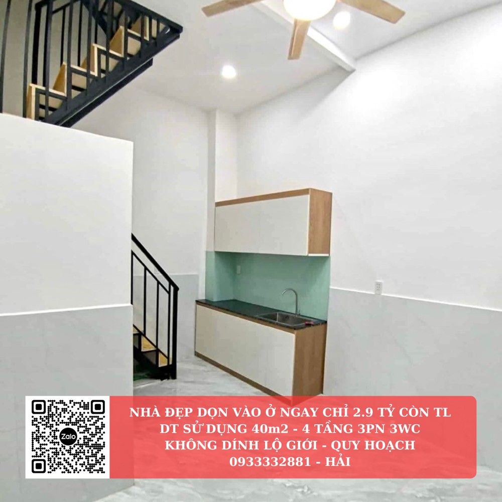 2.9 TỶ CÒN TL - ĐƯỜNG ÂU CƠ - NHÀ ĐẸP VÀO Ở NGAY 4 TẦNG 3PN 3WC  NGAY VÒNG XOAY LÊ ĐẠI HÀNH
