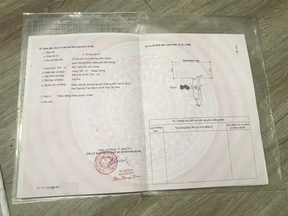 1.7x tỷ - 78m² Lô Góc Mặt Đường 402 Tư Thủy, Dương Kinh Zalo 0567222555