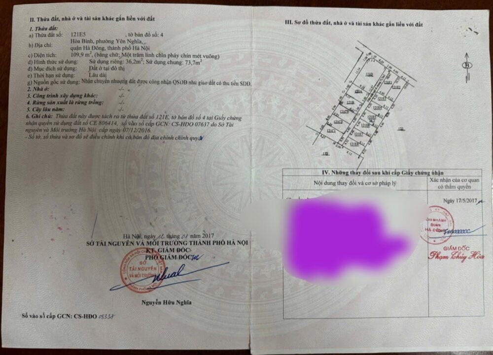 BÁN NHÀ 36,2M TẠI HÒA BÌNH-YÊN NGHĨA-HÀ ĐÔNG-HÀ NỘI