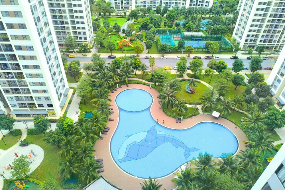 Bán Căn 2PN 59m² – Full nội thất, ban công Đông Nam mát mẻ, Khu Vườn Nhật  3,3 tỷ, đã có sổ, chủ