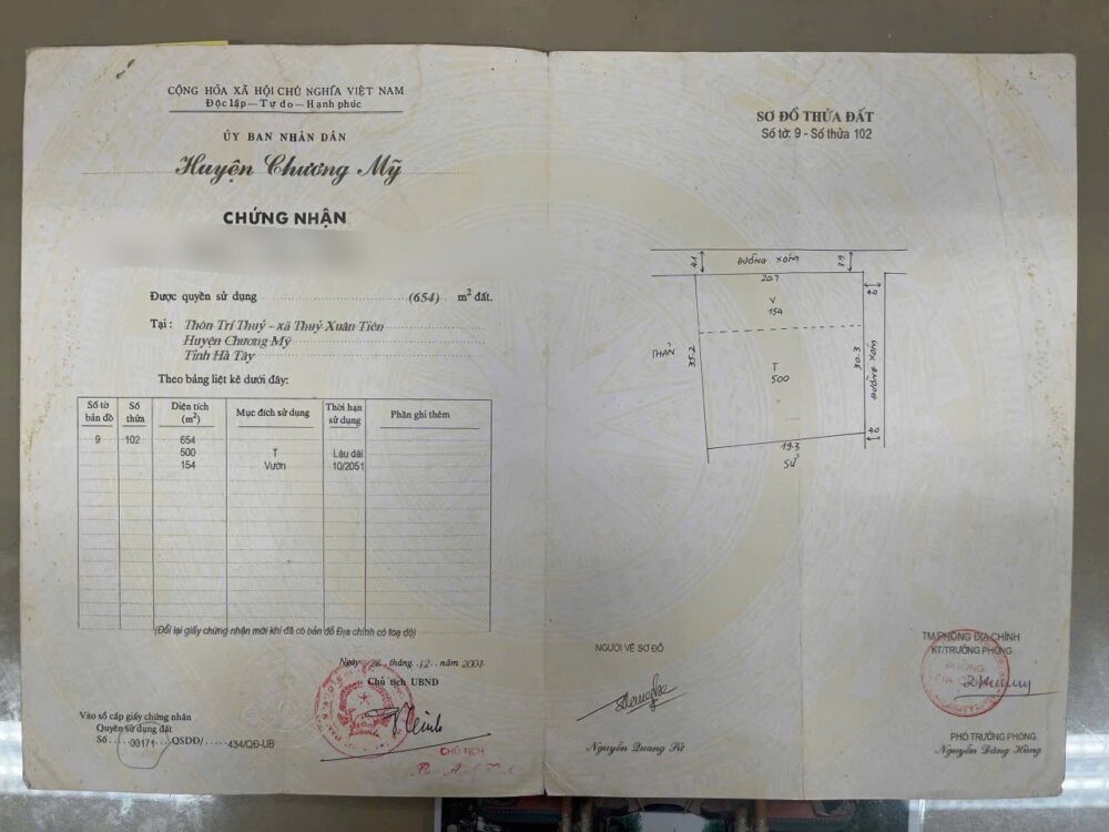 2 LÔ ĐẤT SIÊU ĐẸP 101,8M VÀ 102,3M TẠI THỦY XUÂN TIÊN-CHƯƠNG MỸ-HÀ NỘI