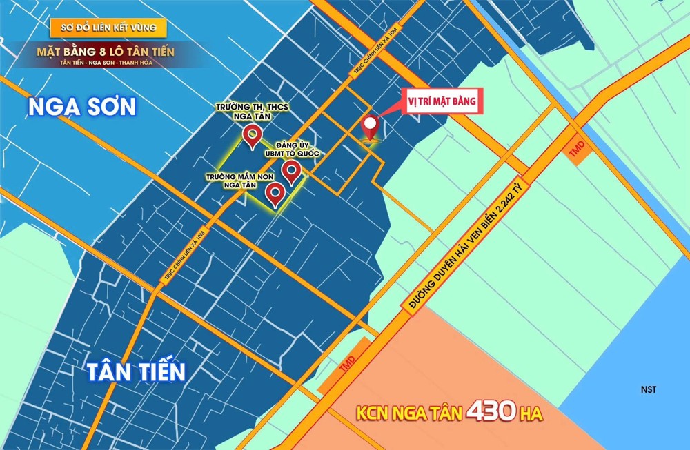 CỰC PHẨM ĐẤT NỀN NGAY TRUNG TÂM - CỦA NGÕ KCN NGA TÂN  𝟒𝟑𝟎𝐡𝐚