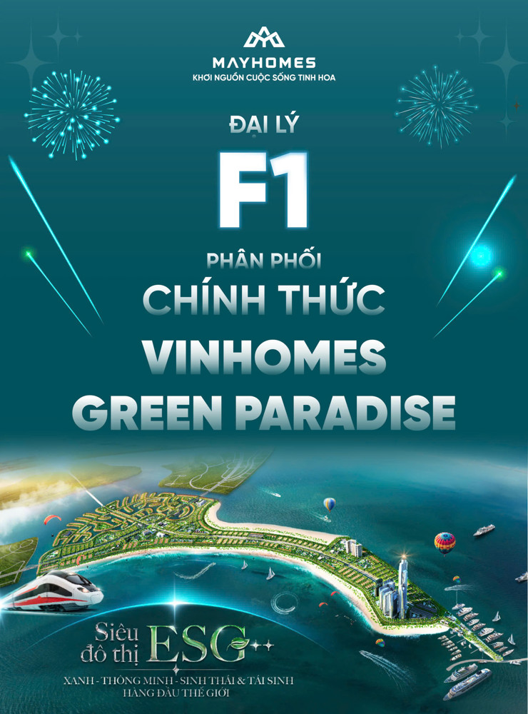 CHÍNH THỨC NHẬN BOOKING VINHOMES GREEN PARADISE CẦN GIỜ - HỒ CHÍ MINH CITY
