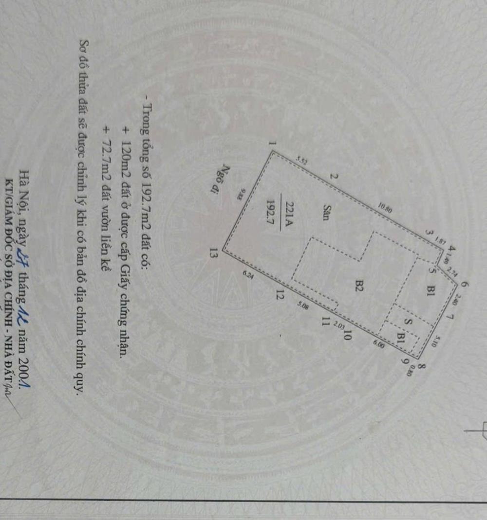 Bán nhà riêng 195m2 Hai Bà Trưng - Vị trí đẹp, phù hợp đầu tư xây dựng