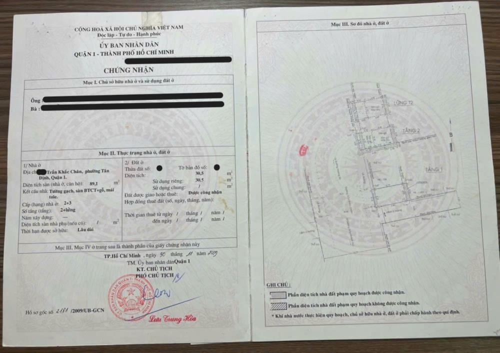 Bán Nhà Mặt Tiền Trần Khắc Chân Quận 1 - 18 Tỷ Thương Lượng