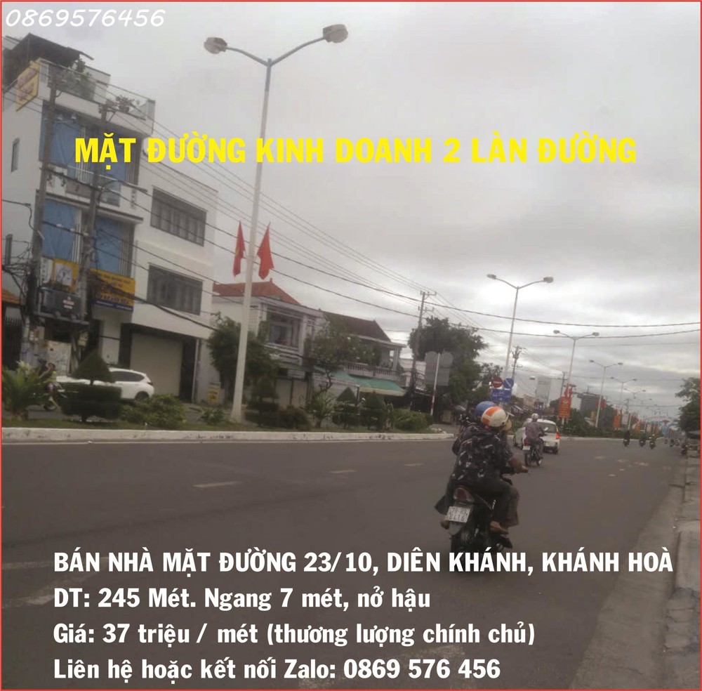 BÁN NHÀ MẶT TIỀN ĐƯỜNG 23/10, NHA TRANG, KHÁNH HOÀ