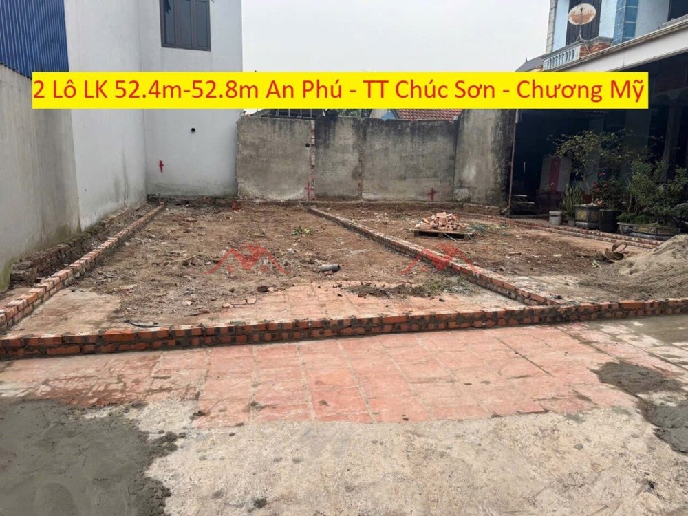 SIÊU PHẨM 2 LÔ ĐẤT 52,4M VÀ 52,8M TẠI TT CHÚC SƠN-CHƯƠNG MỸ-HÀ NỘI