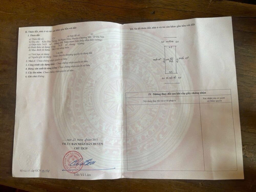 SIÊU PHẨM 54,9M TẠI NGỌC HÒA-CHƯƠNG MỸ-HÀ NỘI