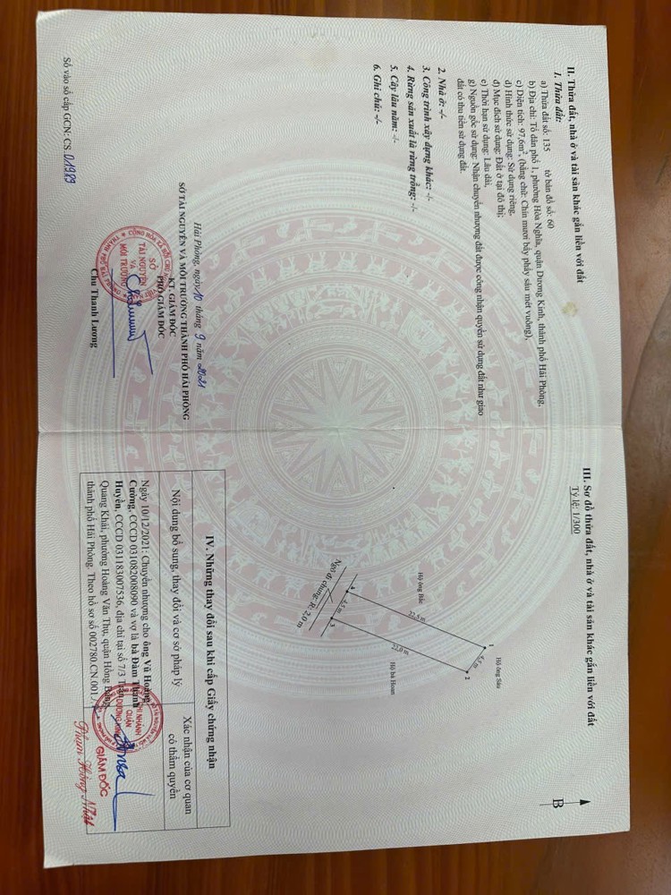 Đất 97,6m² gần Vinhomes Dương Kinh – giá chỉ hơn 2 tỷ  ZALO 0567 222 555