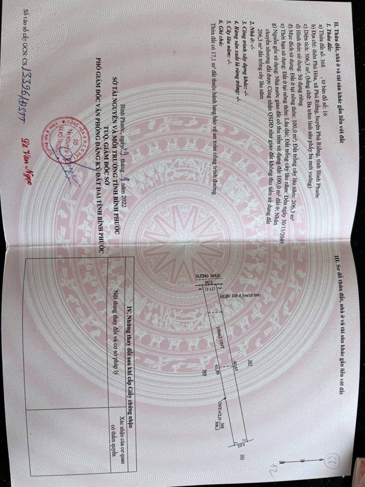 ĐẤT ĐẸP - GIÁ TỐT - Chính Chủ Cần Bán 5 Lô Đất Liền Kề Tại Phú Riềng, Bình Phước