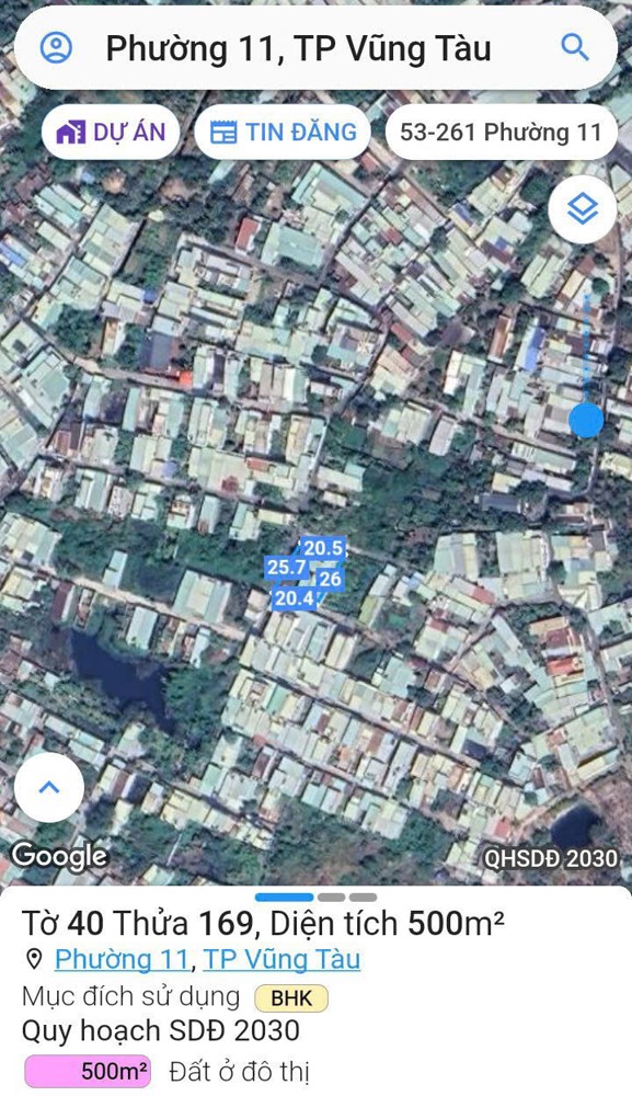ĐẤT ĐẸP - GIÁ TỐT - Bán đất, hẻm 78, đường Đô Lương, Thành phố Vũng Tàu (cũ)